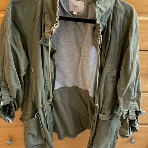 LOFT Forest Green Utility Jacket